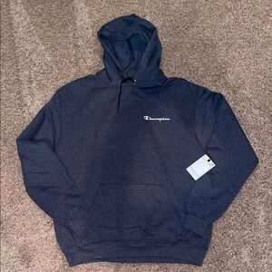 NWT Champion Men's Navy Hooded Sweatshirt size large